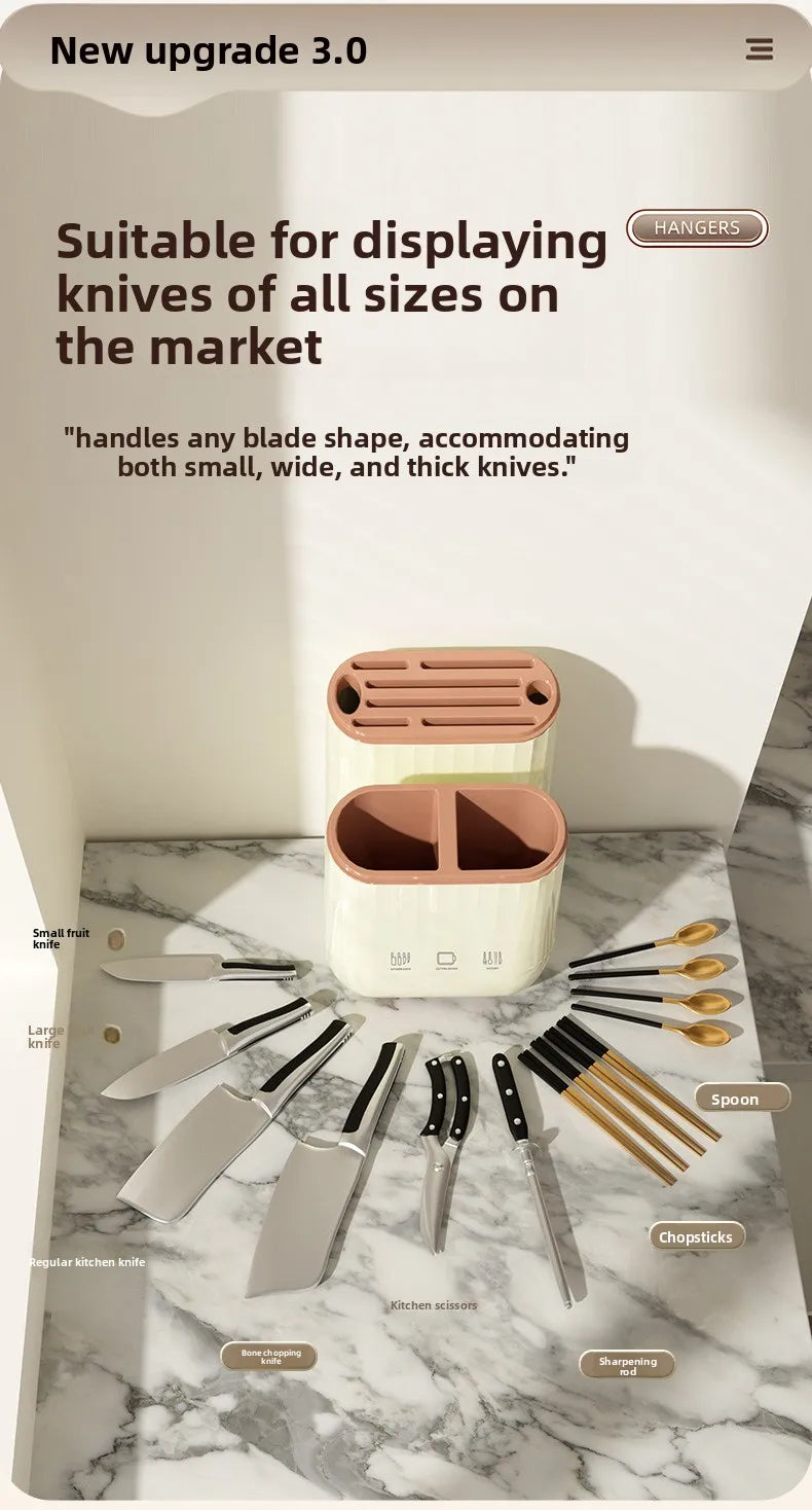 Kitchen Knife Holder, Storage Rack, Household Vegetable Board Storage Rack, Countertop Drain, Chopstick Holder, Cutting Board