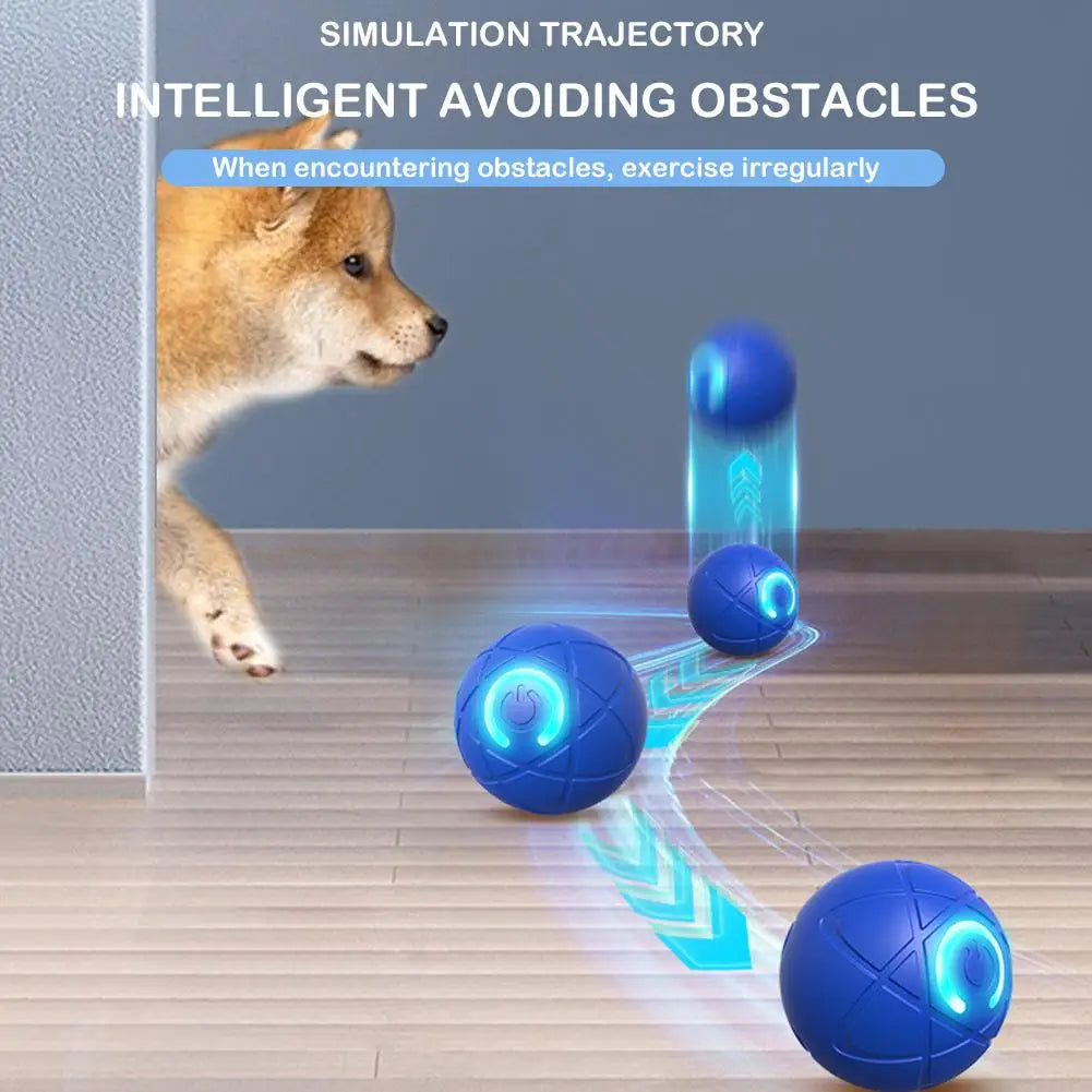 Dog Toy Ball Two Interactive Modes Dog Gift Rolling Bounce Automatic Ball Supplies Moving Pet W4k0