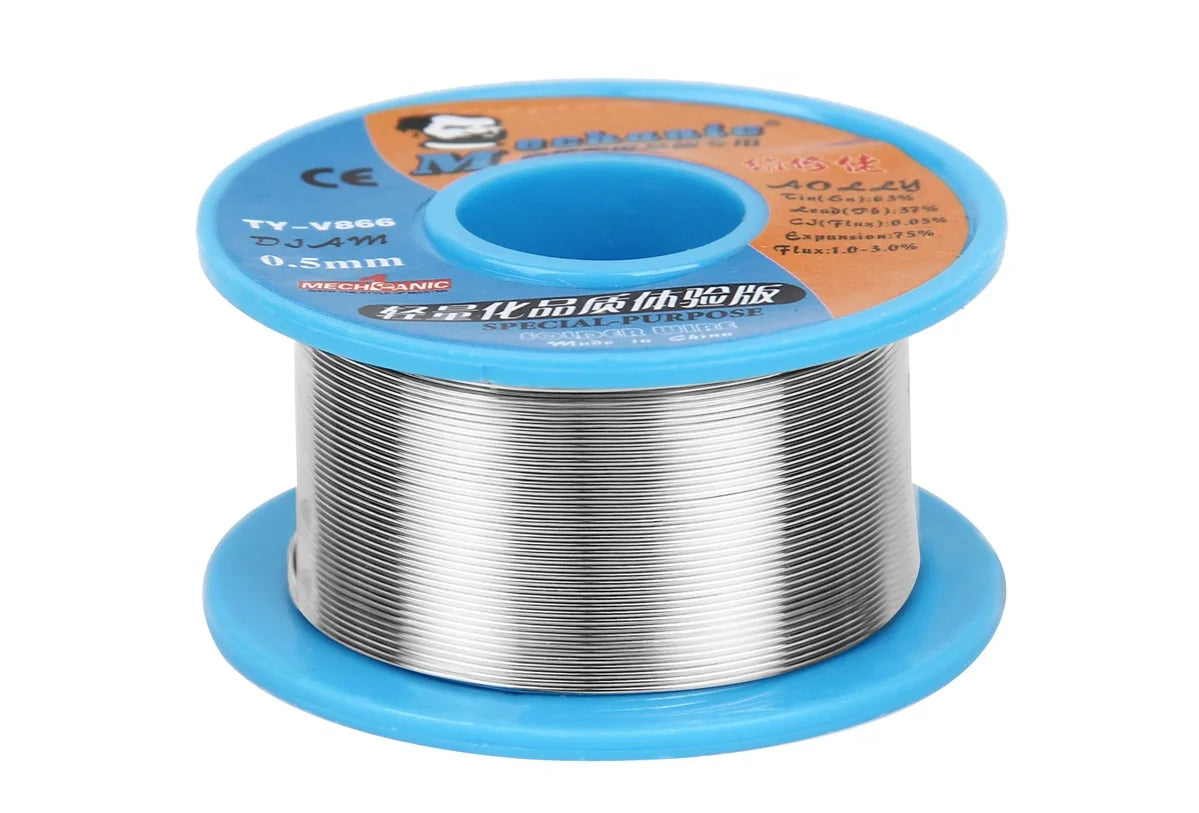 MECHANIC TY-V866 40g Mild Rosin Core 183℃ Melting Point 0.2-0.8mm High Purity Environmental Solder Wire Welding Flux Iron Cable