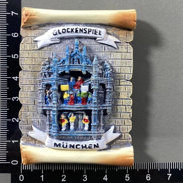 Germany Munchen 3D Fridge Magnets Tourism Souvenir Refrigerator Magnetic Sticker Collection Handicraft Gift