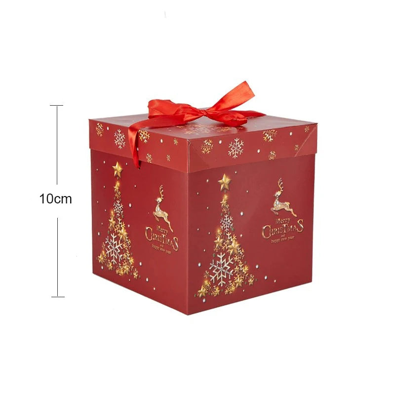 Christmas Gifts Box Christmas Snowman Packing Box Navidad Santa Claus Xmas Ornament New Year Christmas Party Decor Supplies