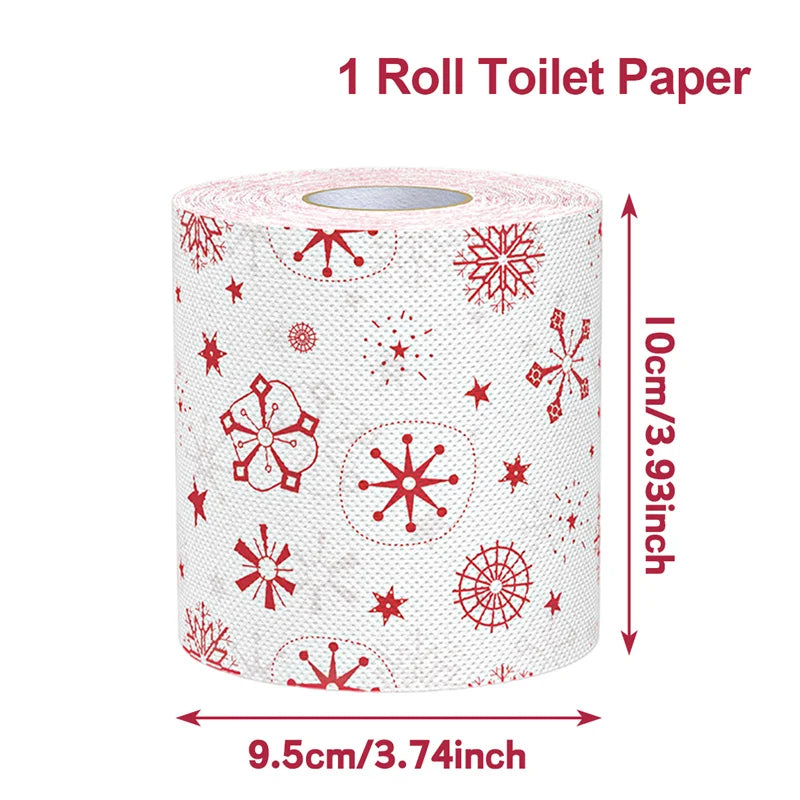 Merry Christmas Toilet Roll Paper Home Santa Claus Bath Toilet Roll Paper Christmas Supplies Xmas Tissue Roll Home New Year