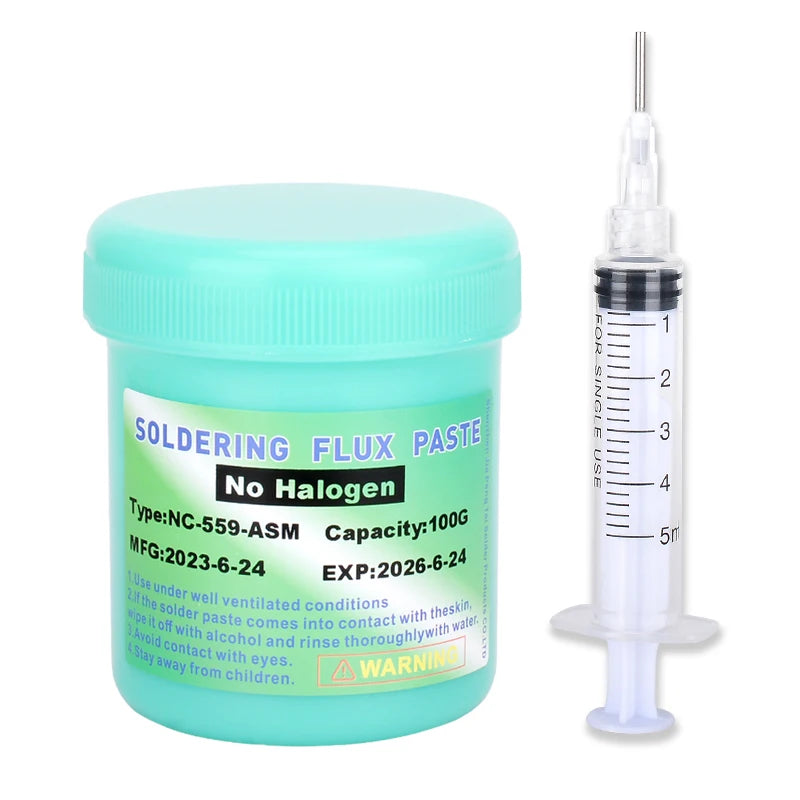Paste 100% Original NC-559-100g ASM Flux for Soldering 100g No-clean Soldering Flux Tip Refresher Soldering Pcb Repair Welding
