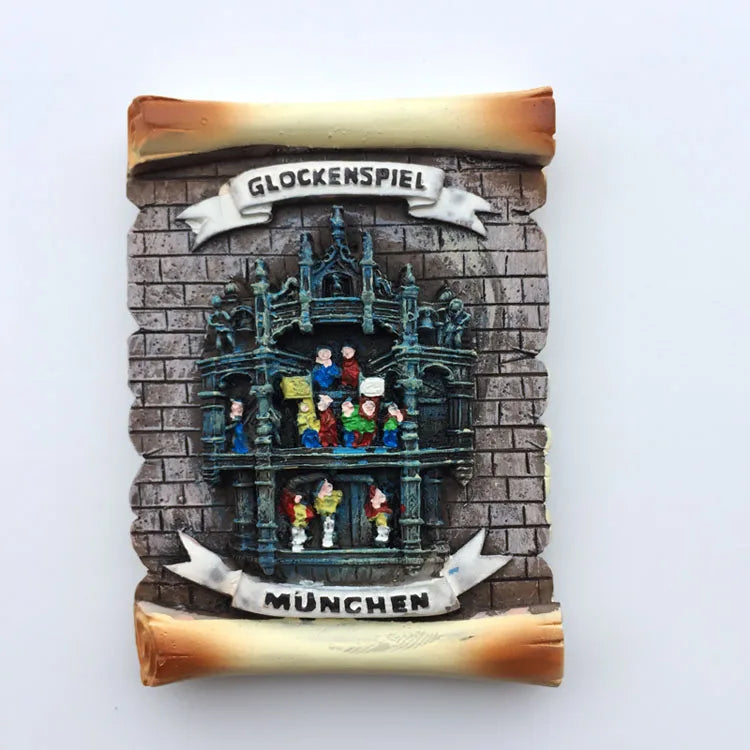 Germany Munchen 3D Fridge Magnets Tourism Souvenir Refrigerator Magnetic Sticker Collection Handicraft Gift