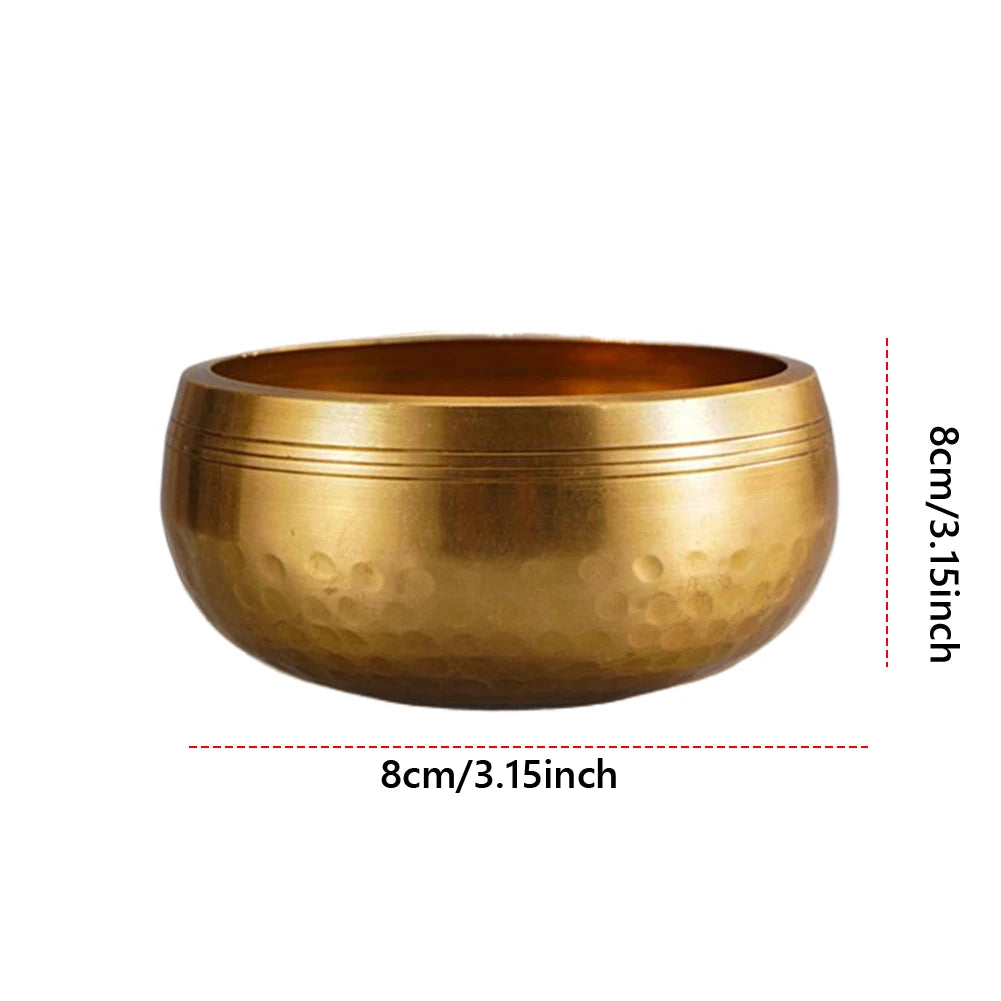 Tibetan Singing Bowl Set Meditation Singing Bowl Yoga Meditation Chanting Bowl for Yoga Chakra Healing Mindfulness Stress Relief