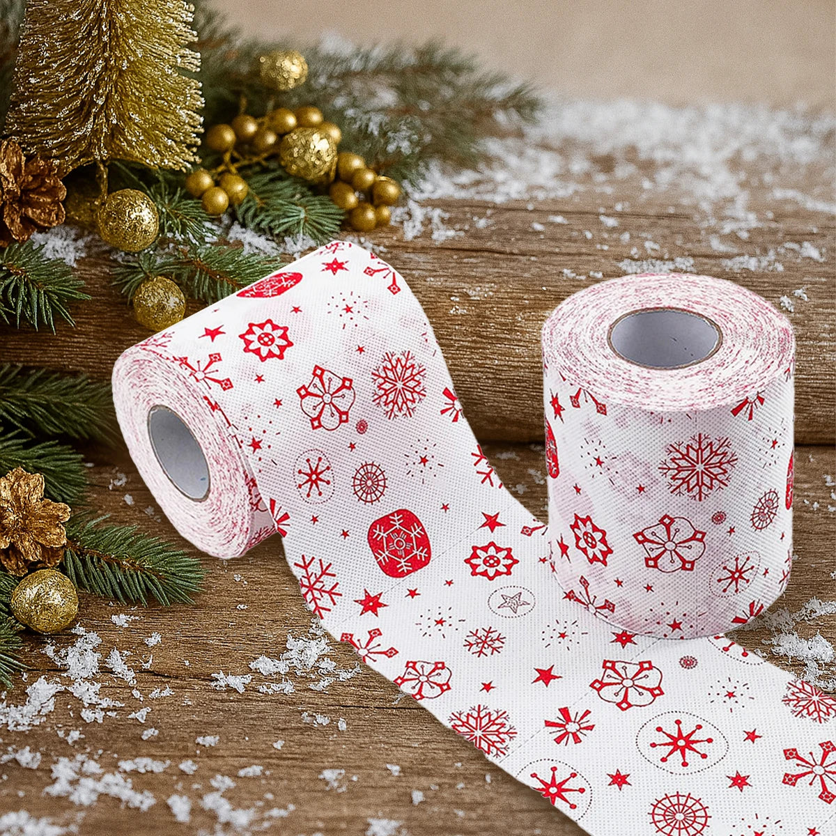 Merry Christmas Toilet Roll Paper Home Santa Claus Bath Toilet Roll Paper Christmas Supplies Xmas Tissue Roll Home New Year