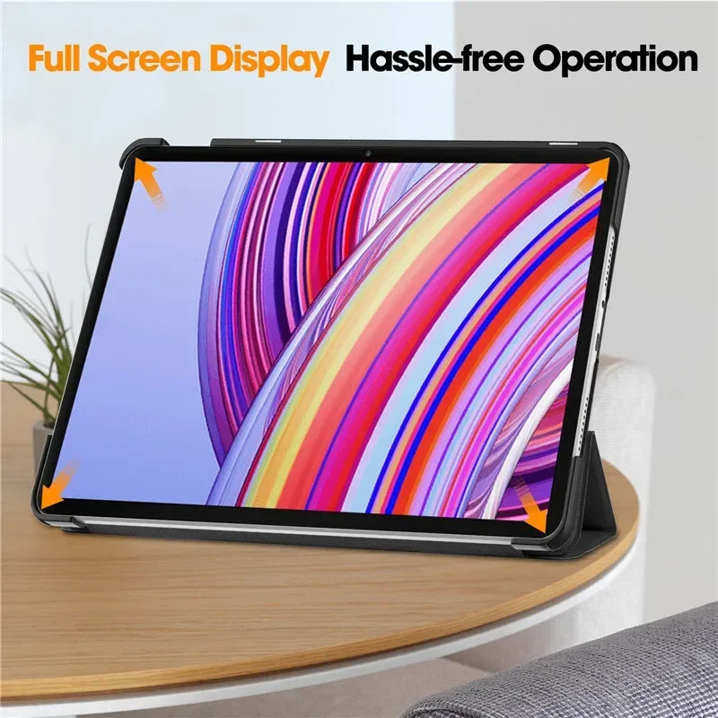 For Xiaomi Redmi Pad Pro 2024 Folding Flip Stand Case Funda for Red Mi Pad Pro 12.1 POCO Pad 12 1 Tablet Cover with Auto Sleep