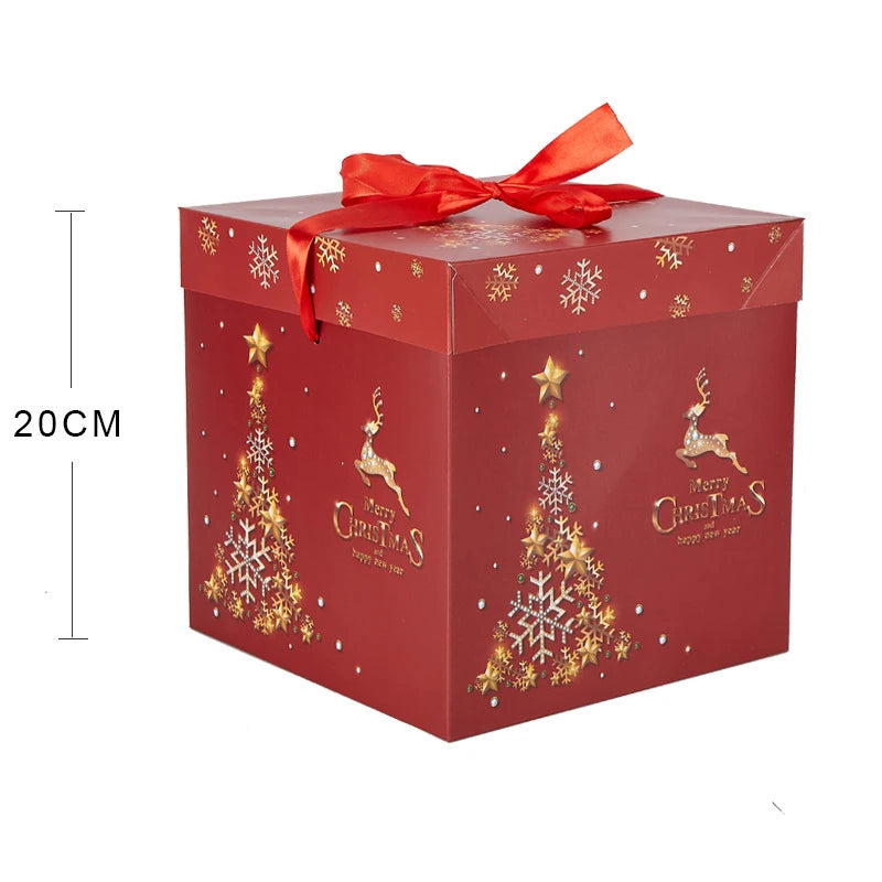 Christmas Gifts Box Christmas Snowman Packing Box Navidad Santa Claus Xmas Ornament New Year Christmas Party Decor Supplies