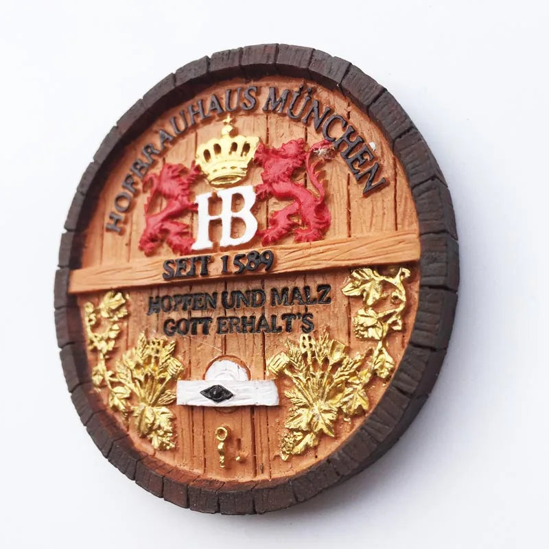 Germany Munchen 3D Fridge Magnets Tourism Souvenir Refrigerator Magnetic Sticker Collection Handicraft Gift