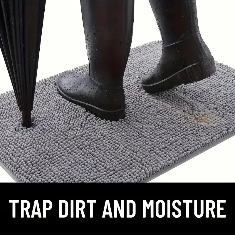 Dog Door Mat Dog Mud Mat For Muddy Paws Absorbs Moisture And Dirt Absorbent Non-Slip Washable Mat Quick Dry Indoor Door Mat
