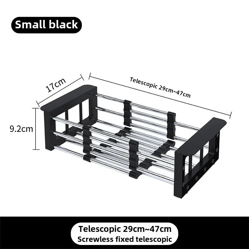 Kitchen sink retractable drainer sink drainer dish drainer basket Dish storage rack