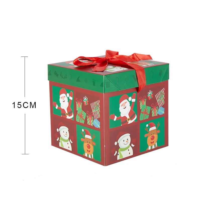Christmas Gifts Box Christmas Snowman Packing Box Navidad Santa Claus Xmas Ornament New Year Christmas Party Decor Supplies