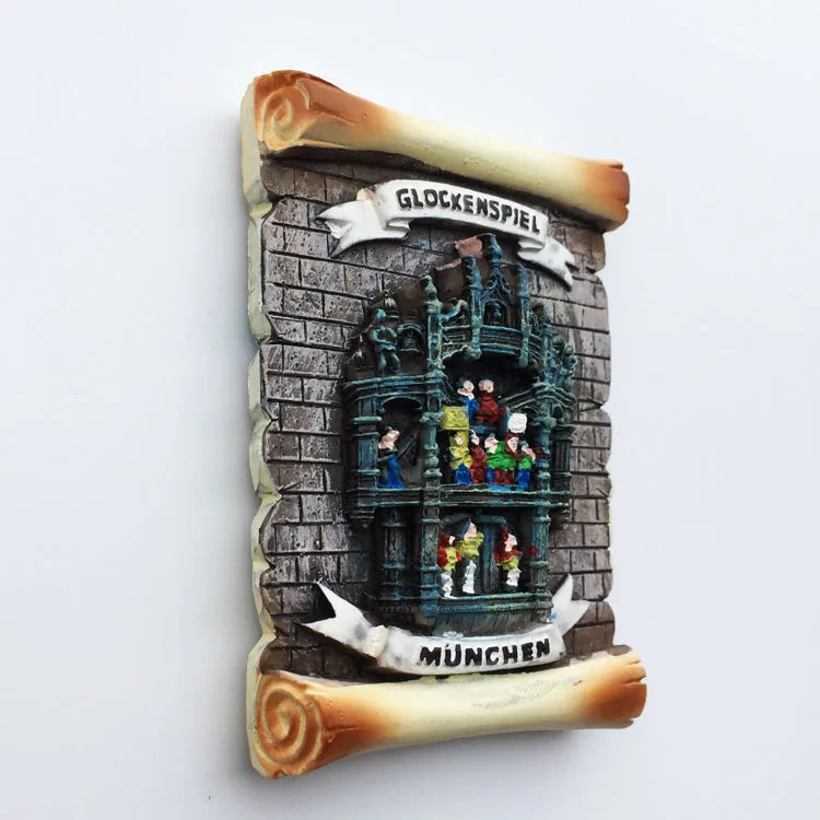 Germany Munchen 3D Fridge Magnets Tourism Souvenir Refrigerator Magnetic Sticker Collection Handicraft Gift