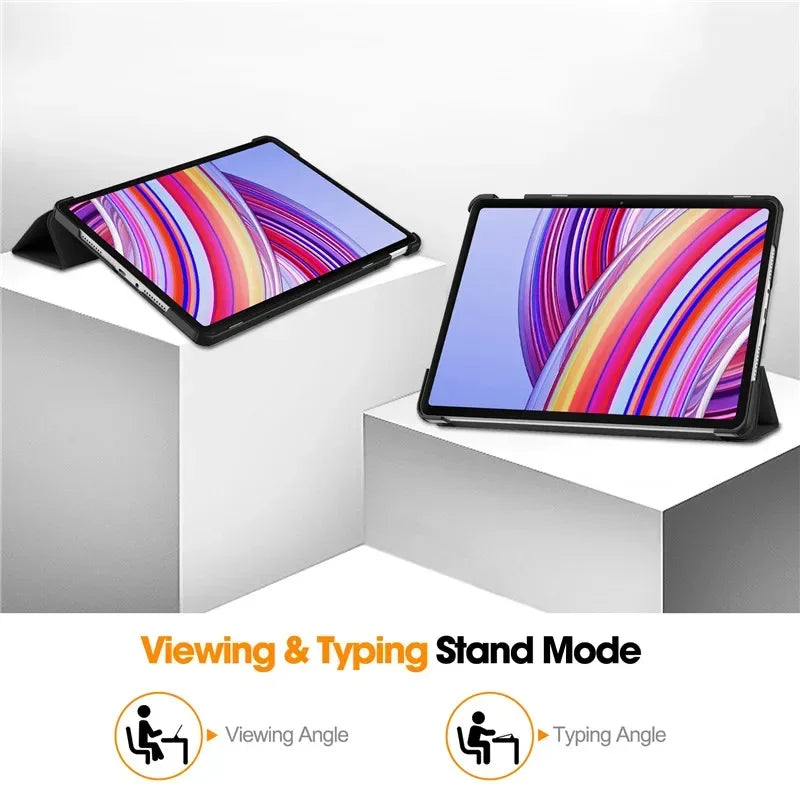 For Xiaomi Redmi Pad Pro 2024 Folding Flip Stand Case Funda for Red Mi Pad Pro 12.1 POCO Pad 12 1 Tablet Cover with Auto Sleep