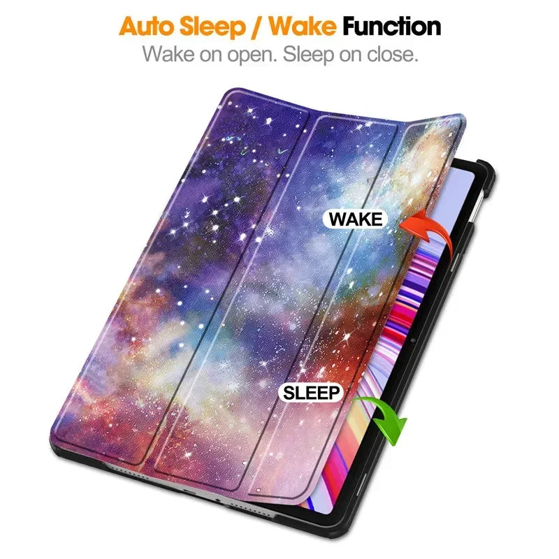 For Xiaomi Redmi Pad Pro 2024 Folding Flip Stand Case Funda for Red Mi Pad Pro 12.1 POCO Pad 12 1 Tablet Cover with Auto Sleep
