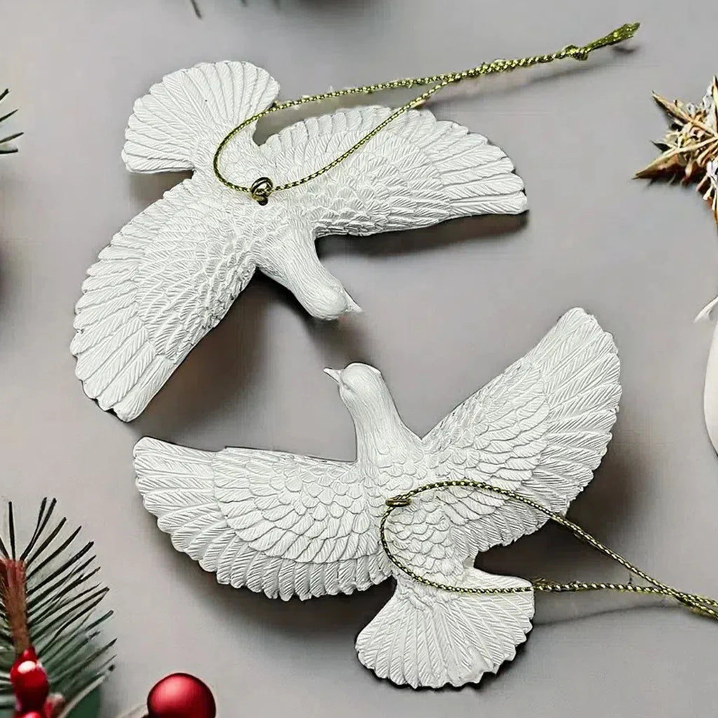 New Year Christmas Ornament Doves  Style Friendship Doves - Home Alone Christmas Tree Ornaments- Best Gift for Someone Special