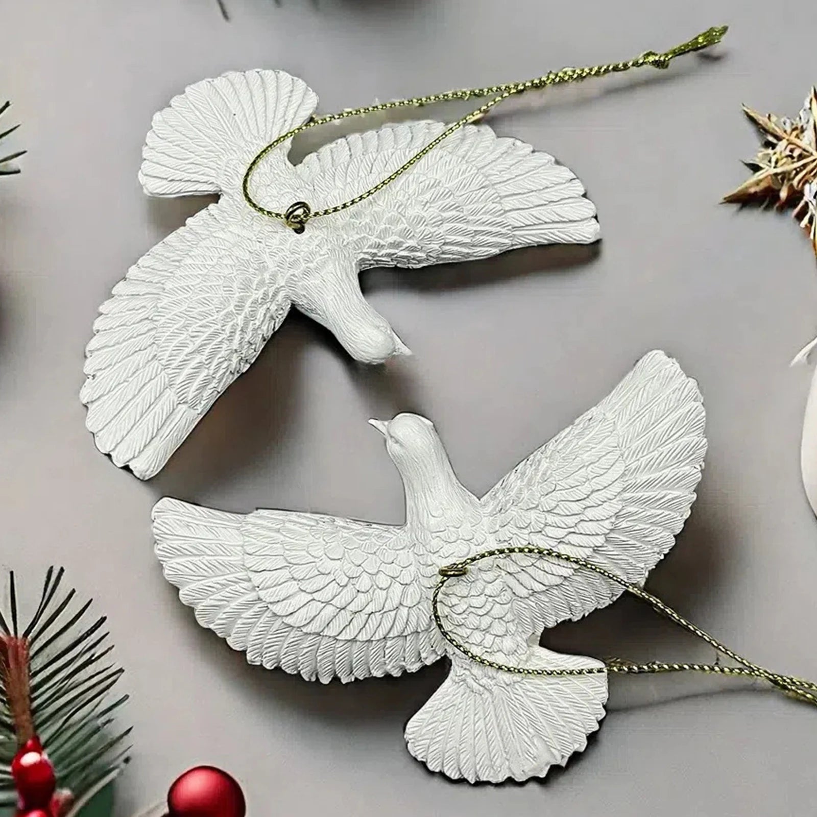 New Year Christmas Ornament Doves  Style Friendship Doves - Home Alone Christmas Tree Ornaments- Best Gift for Someone Special