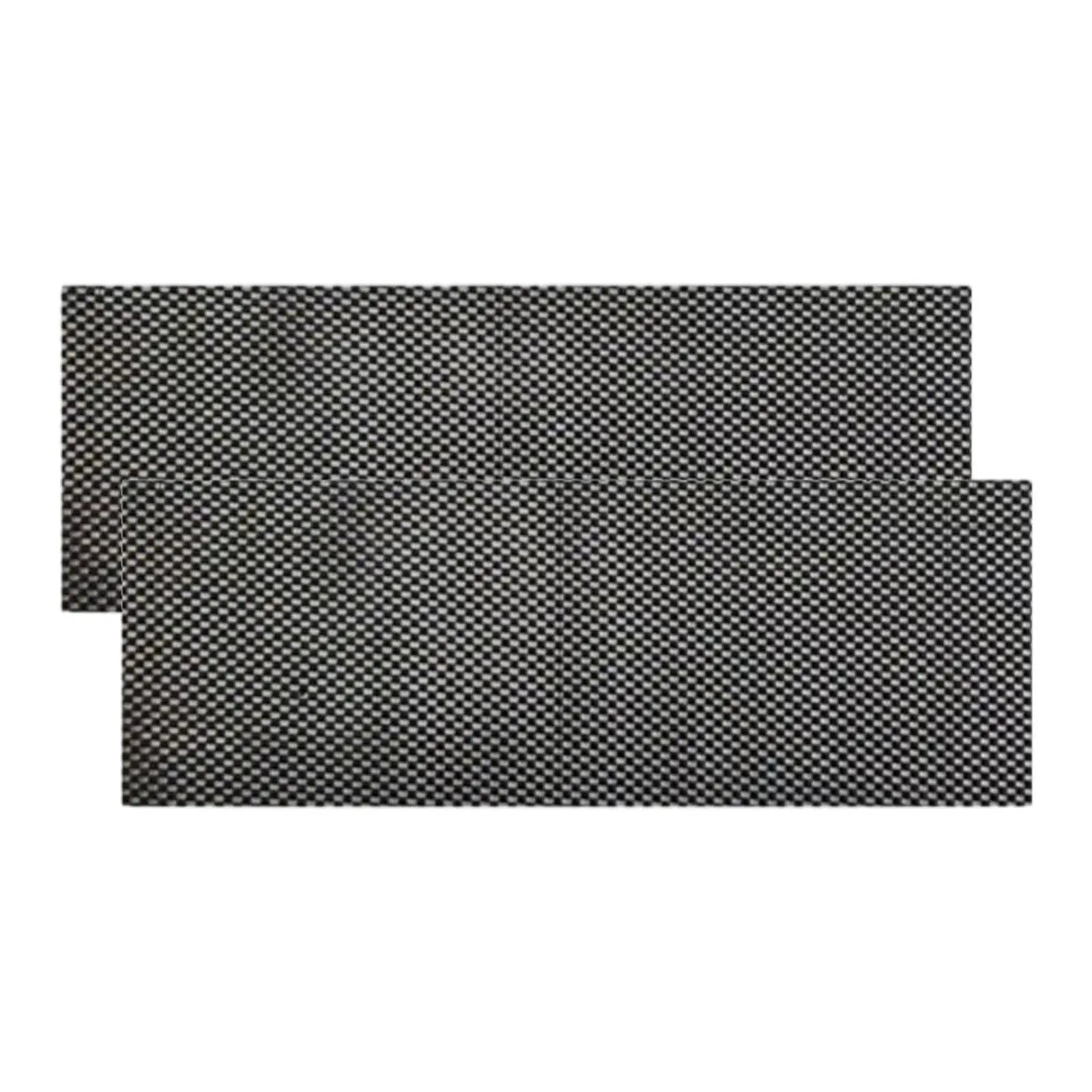 2 Pieces Pilates Nonslip Mat 25cmx60cm Multifunctional Gripper Mat Anti Skid for