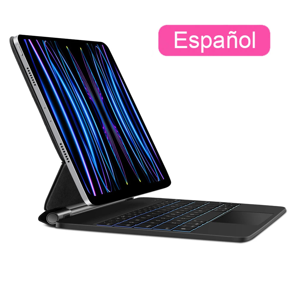 GOOJODOQ Magic Keyboard for iPad Pro 11 Inch 4th/3rd/2nd/1st Gen iPad Air 11 M2 M3 Air 4 Air 5 Floating Stand Bluetooth Keyboard