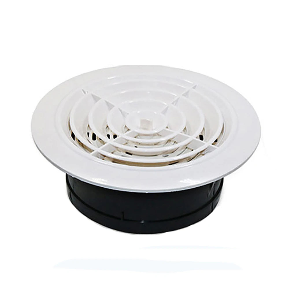 Air Vent Grill Round Air Ventilation Cover Ventilation Grille Kitchen Ducting Ceiling Wall Air Vent Grille 75 100 125 150 200MM