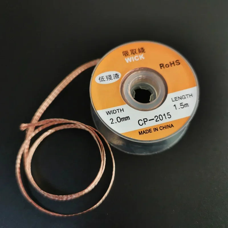 1PCS 2.0mm 3.5mm 1.5M 3M Welding Wires Desoldering Braid Solder Remover Wick Wire Repair Tool