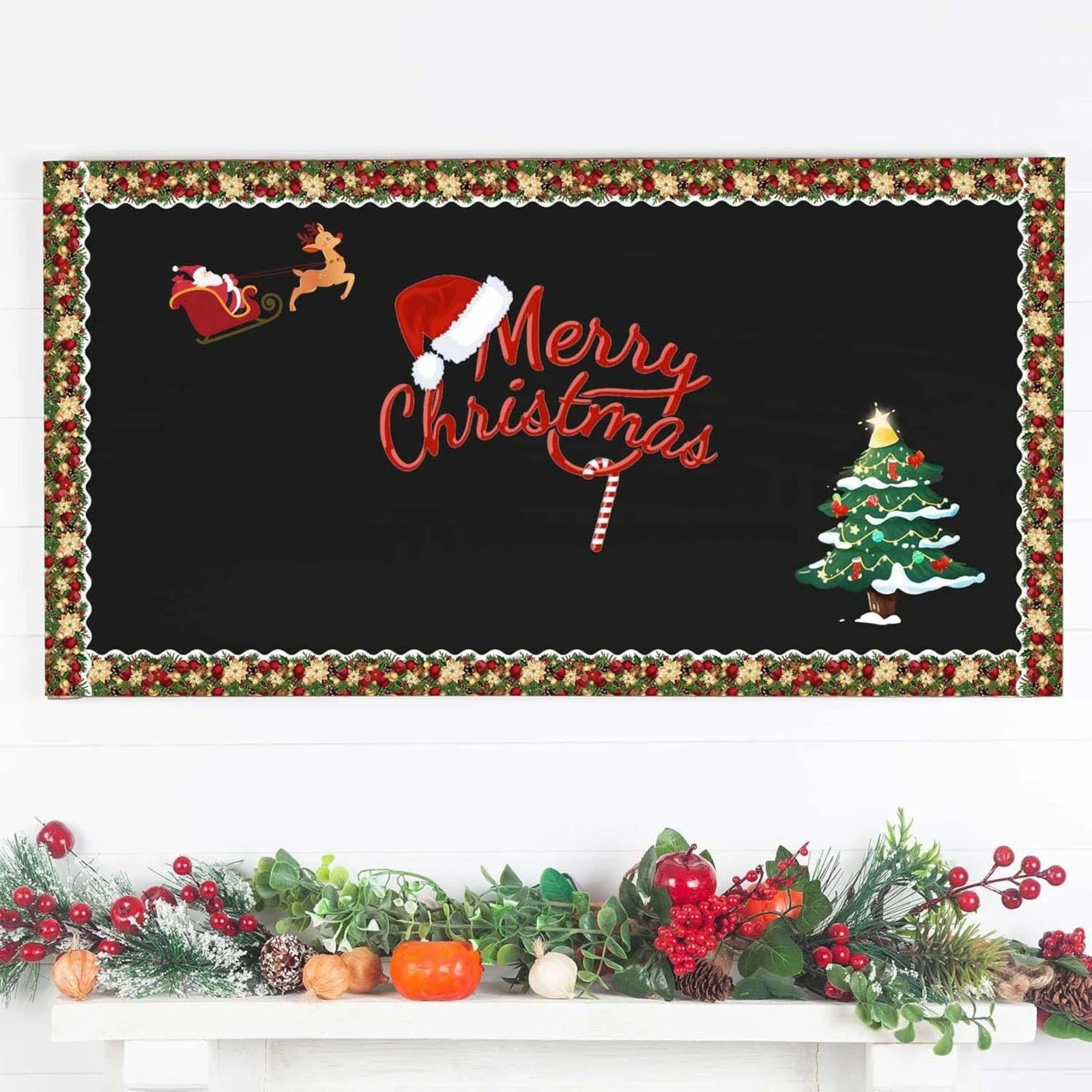 2025 Christmas Holiday Decoration Border Stickers Handmade Crafts Decoration Stickers Christmas Decorations новогодний декор