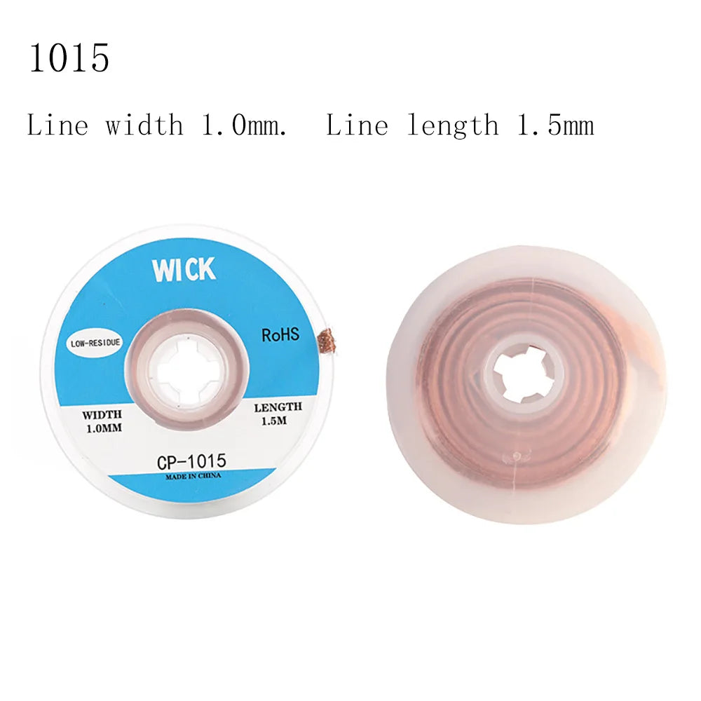 Tin suction Wire Manual Desoldering Suction 1.5m Welding Point Solder Remover Braid Tape Lead Cord Flux Tools