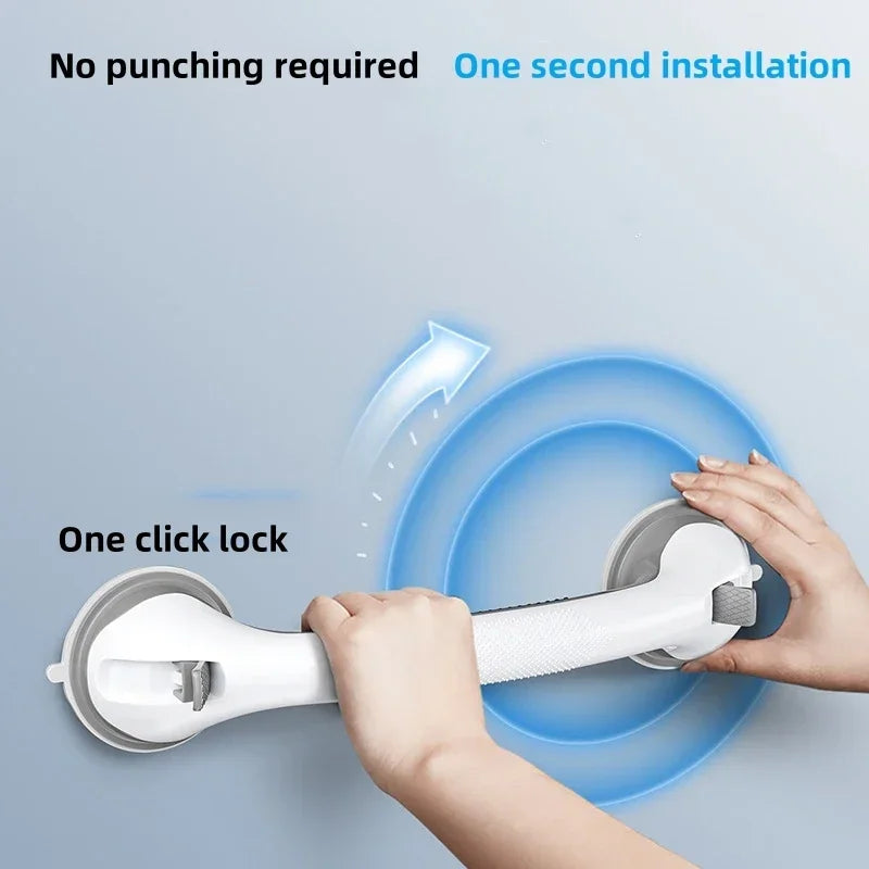 1PC Safety Helping Handle Anti Slip Support Toilet Bathroom Safe Grab Bar Vacuum Sucker Handrail Household Suction Cup