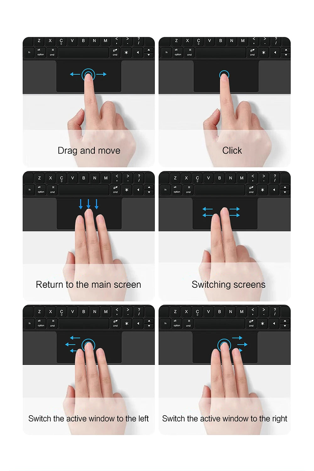 Magic Keyboard Folio For Xiaomi Pad 7 2024 Mi Pad 7 Pro 11.2" Tablet Smart Case Portuguese Spanish Korean French keyboard cover