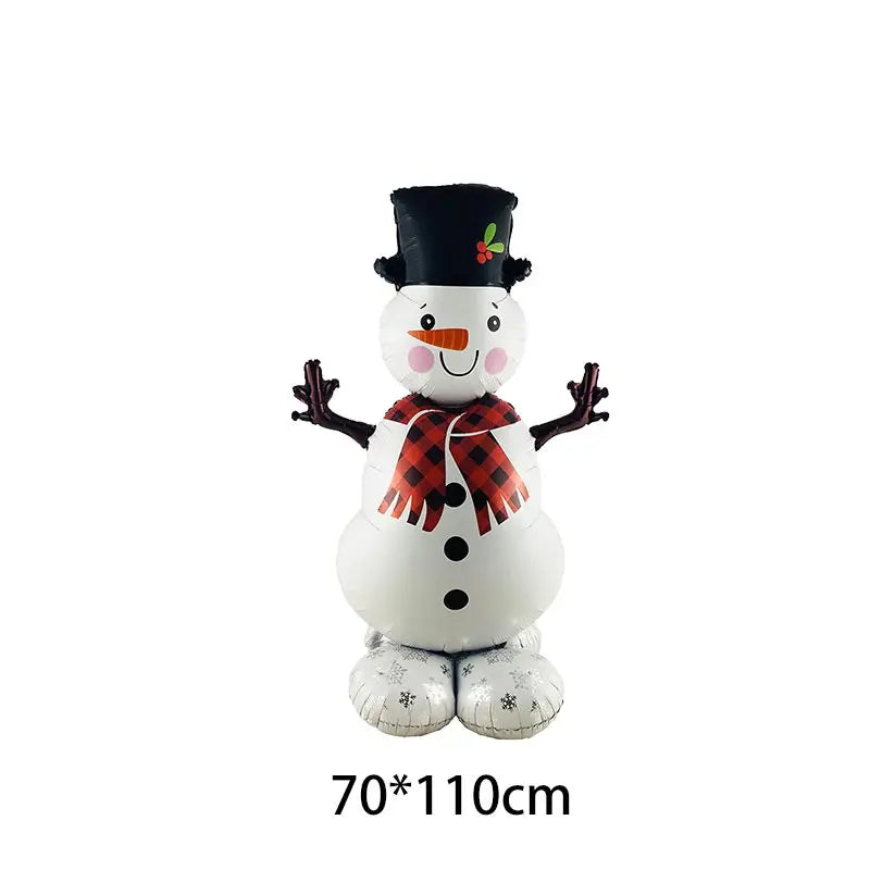 Christmas Decoration Balloons Santa Claus Snowman Aluminum Foil Letter Balloon Banner Merry Christmas Theme Party Decor Supplies