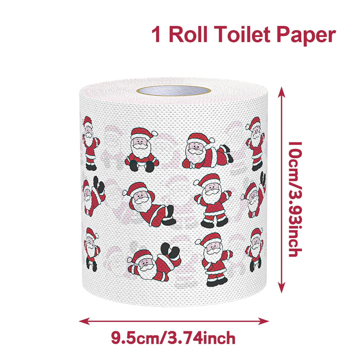 Merry Christmas Toilet Roll Paper Home Santa Claus Bath Toilet Roll Paper Christmas Supplies Xmas Tissue Roll Home New Year