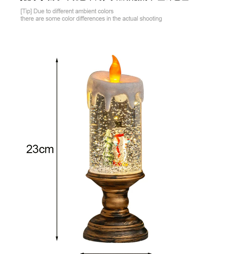 Christmas Decoration Desktop Ornaments Atmosphere Lighting Arrangement Candle Night Light Photo Props Christmas Gift