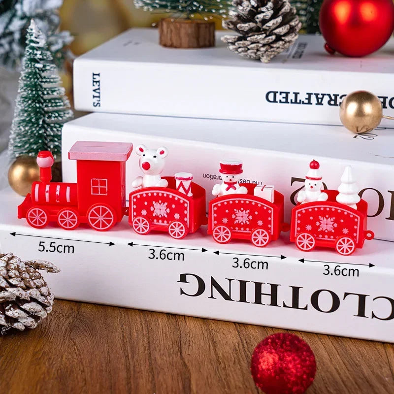 Christmas Train Merry Christmas Decorations For Home Cristmas Ornament Xmas Navidad Noel Gifts Happy New Year 2025 Gifts