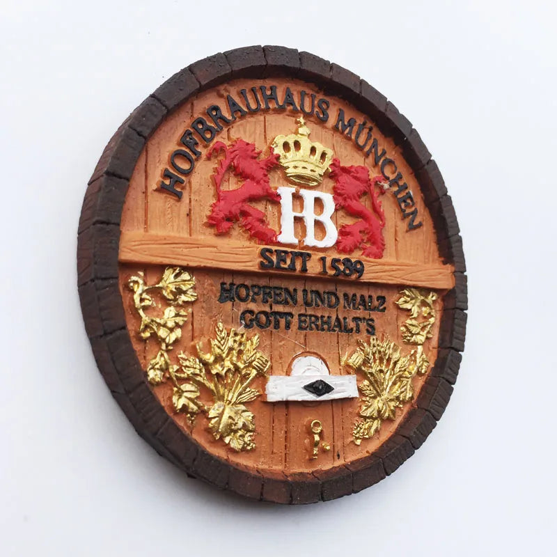 Germany Munchen 3D Fridge Magnets Tourism Souvenir Refrigerator Magnetic Sticker Collection Handicraft Gift