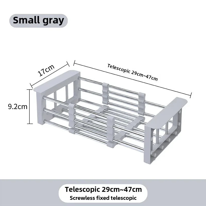 Kitchen sink retractable drainer sink drainer dish drainer basket Dish storage rack