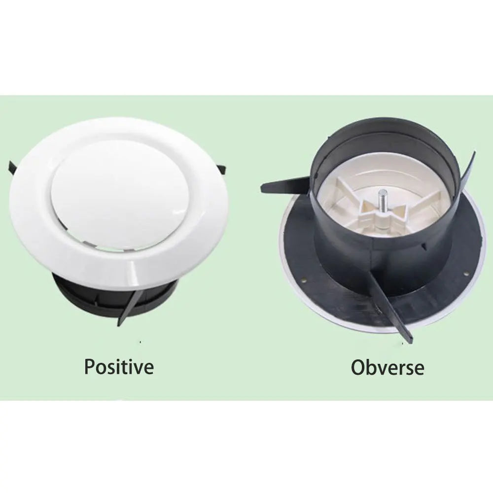 Air Vent Grill Round Air Ventilation Cover Ventilation Grille Kitchen Ducting Ceiling Wall Air Vent Grille 75 100 125 150 200MM