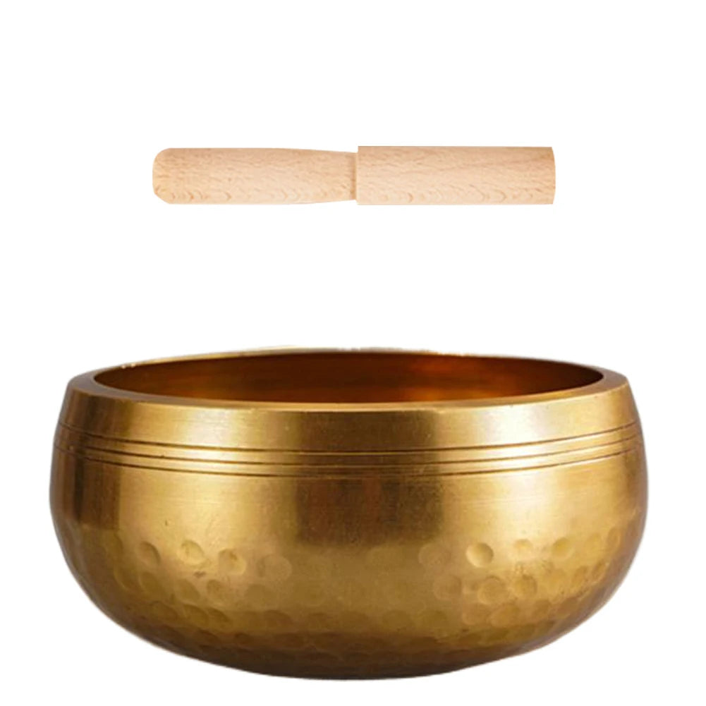 Tibetan Singing Bowl Set Meditation Singing Bowl Yoga Meditation Chanting Bowl for Yoga Chakra Healing Mindfulness Stress Relief