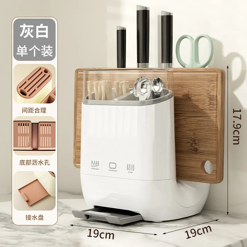 Kitchen Knife Holder, Storage Rack, Household Vegetable Board Storage Rack, Countertop Drain, Chopstick Holder, Cutting Board