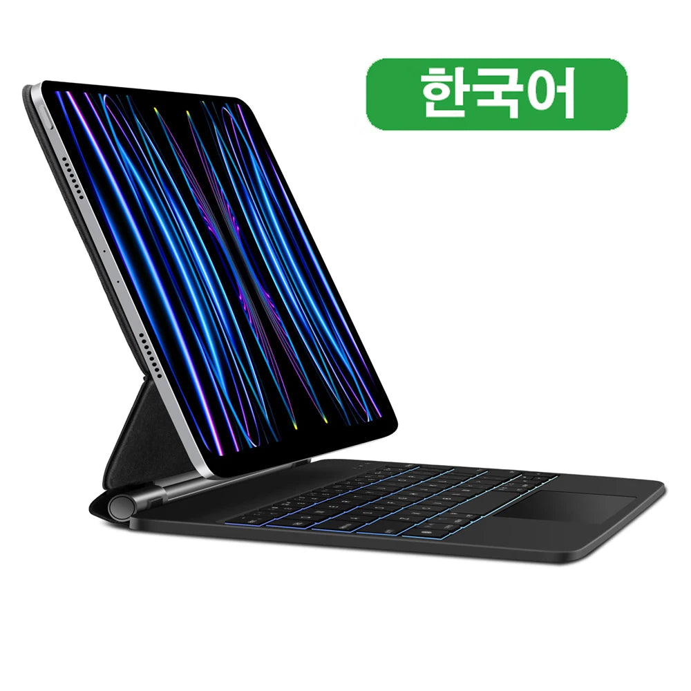 GOOJODOQ Magic Keyboard for iPad Pro 11 Inch 4th/3rd/2nd/1st Gen iPad Air 11 M2 M3 Air 4 Air 5 Floating Stand Bluetooth Keyboard