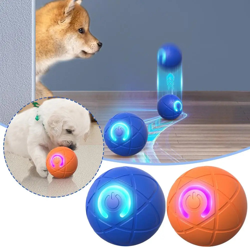 Dog Toy Ball Two Interactive Modes Dog Gift Rolling Bounce Automatic Ball Supplies Moving Pet W4k0