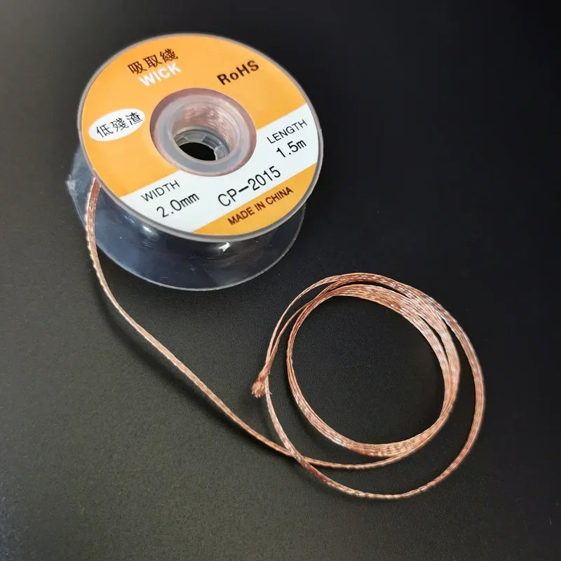 1PCS 2.0mm 3.5mm 1.5M 3M Welding Wires Desoldering Braid Solder Remover Wick Wire Repair Tool
