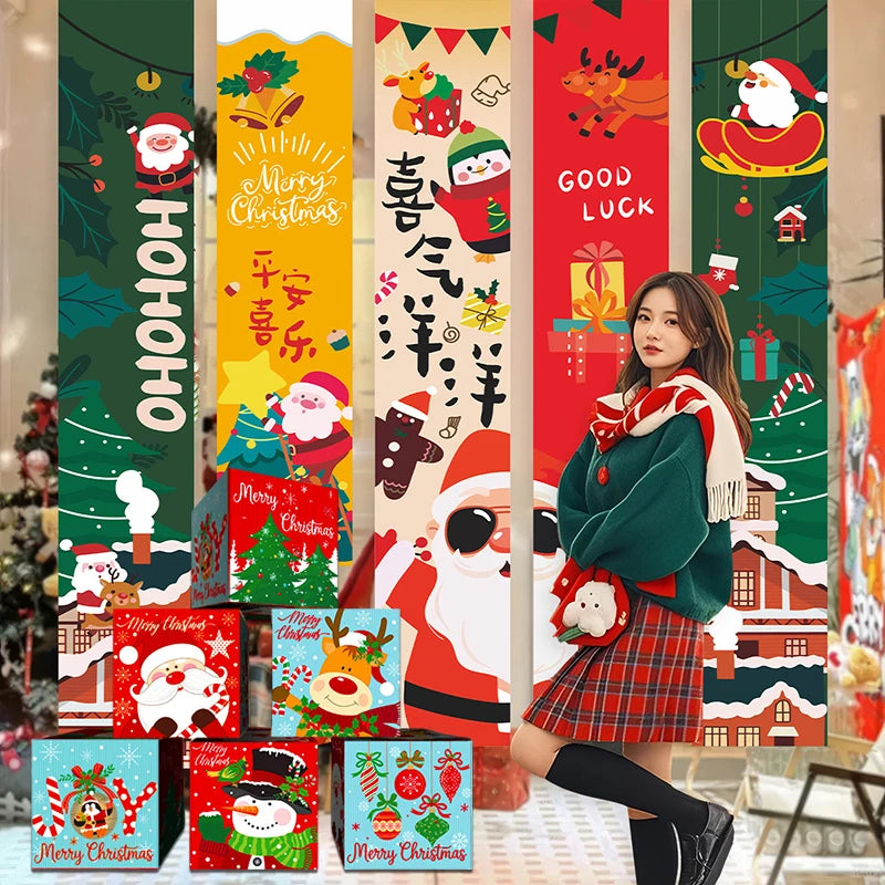 Christmas Gifts Box Christmas Snowman Packing Box Navidad Santa Claus Xmas Ornament New Year Christmas Party Decor Supplies