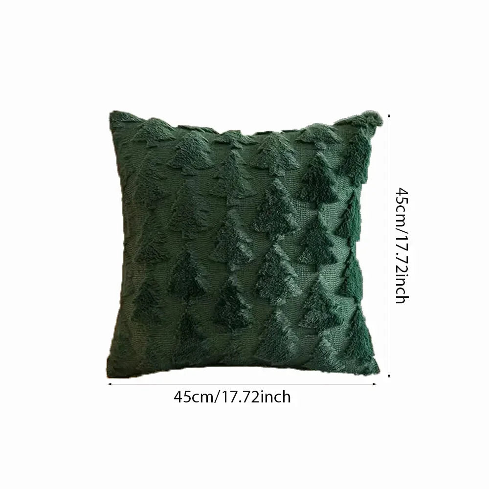 Runtow 45x45cm Christmas Tree Pattern Pillow Cases 2025 Merry Christmas Decor for Home Xmas Gifts New Year Sofa Decor Navidad