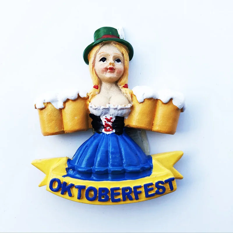 Germany Munchen 3D Fridge Magnets Tourism Souvenir Refrigerator Magnetic Sticker Collection Handicraft Gift