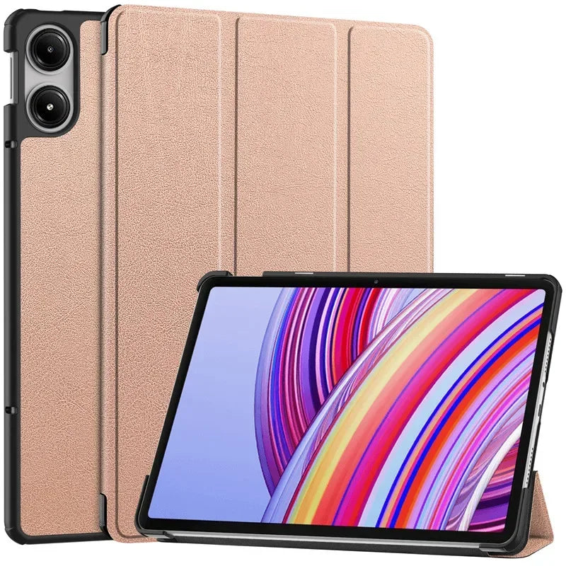For Xiaomi Redmi Pad Pro 2024 Folding Flip Stand Case Funda for Red Mi Pad Pro 12.1 POCO Pad 12 1 Tablet Cover with Auto Sleep