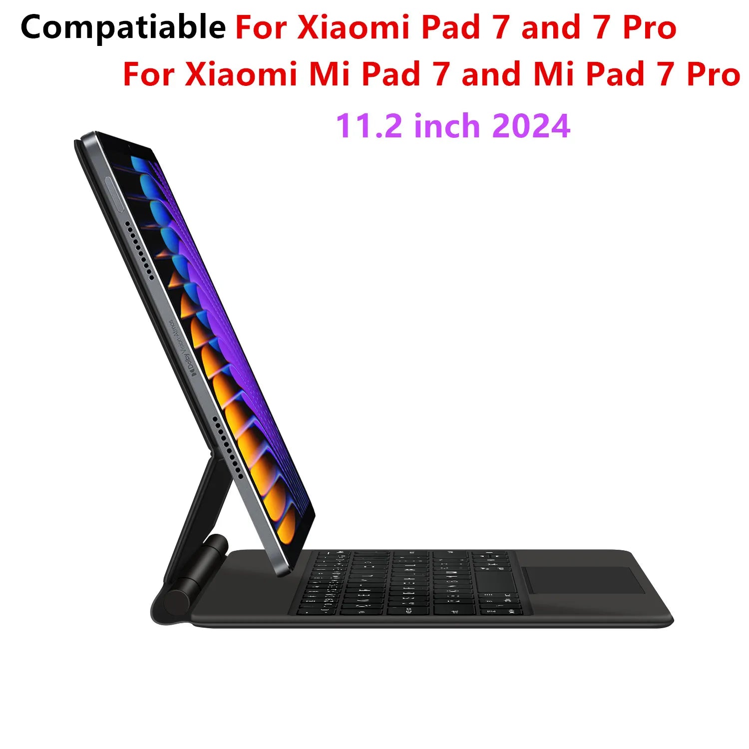 Magic Keyboard Folio For Xiaomi Pad 7 2024 Mi Pad 7 Pro 11.2" Tablet Smart Case Portuguese Spanish Korean French keyboard cover