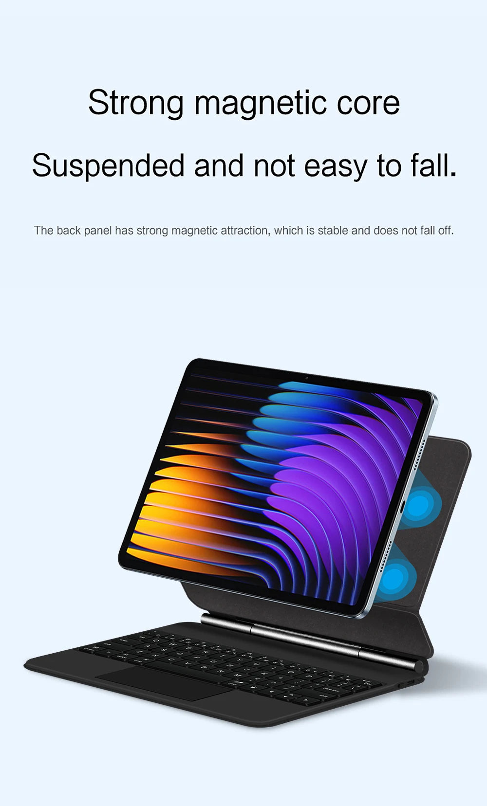 Magic Keyboard Folio For Xiaomi Pad 7 2024 Mi Pad 7 Pro 11.2" Tablet Smart Case Portuguese Spanish Korean French keyboard cover