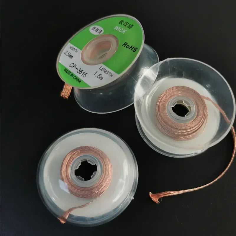 1PCS 2.0mm 3.5mm 1.5M 3M Welding Wires Desoldering Braid Solder Remover Wick Wire Repair Tool