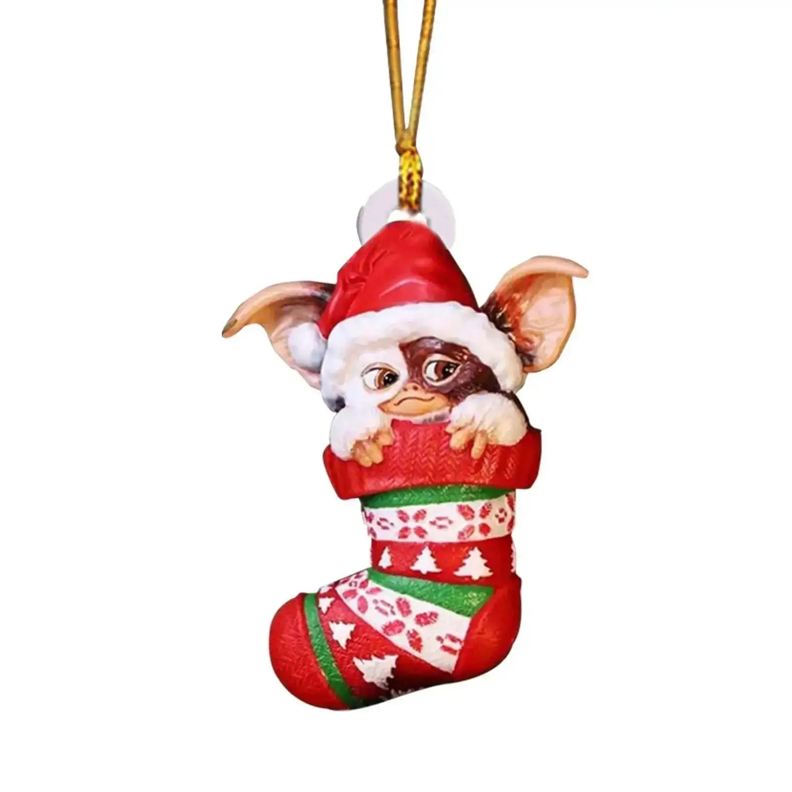 Xmas Gremlins Santa Hat Socks Dog Honeycomb Ball Christmas Tree Pendant Christmas Party Decorations Children Christmas Gift