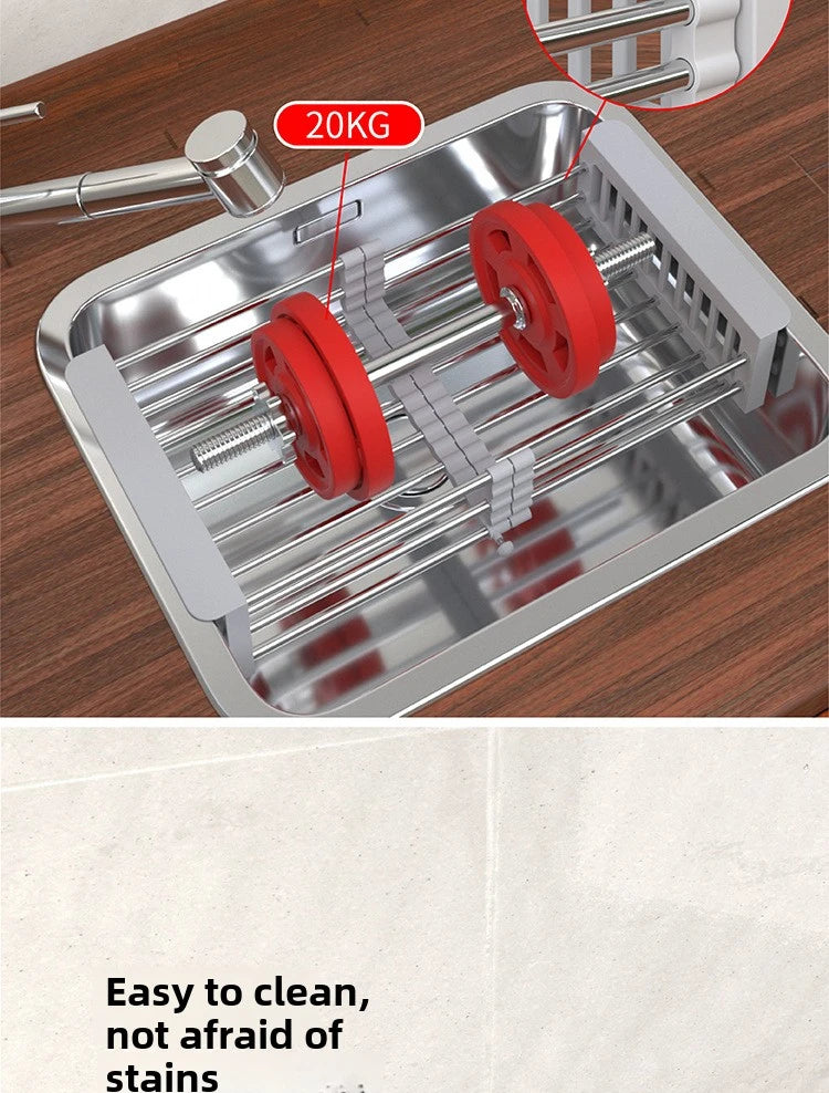 Kitchen sink retractable drainer sink drainer dish drainer basket Dish storage rack